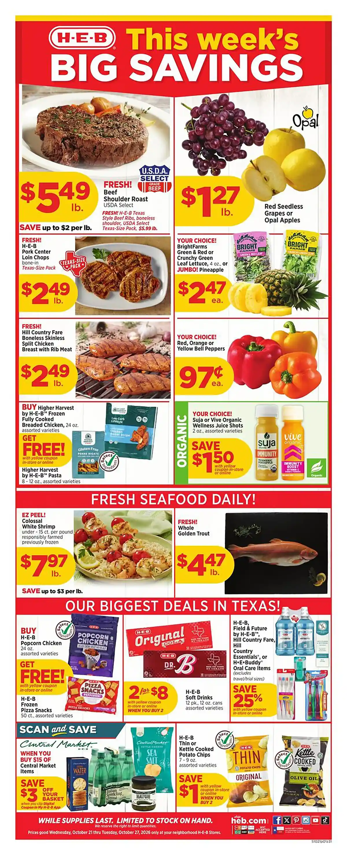 Sprouts Discount Program HEB Weekly Ad Circular 10/21/2026