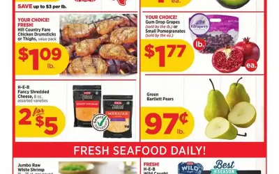 HEB Weekly Ad Circular 10/1/2025